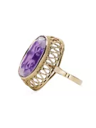  Alexandrit 14k žluté zlato Vintage style vrc129y